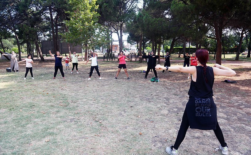 General Balcı Çamlığında Sabah Sporları Başladı