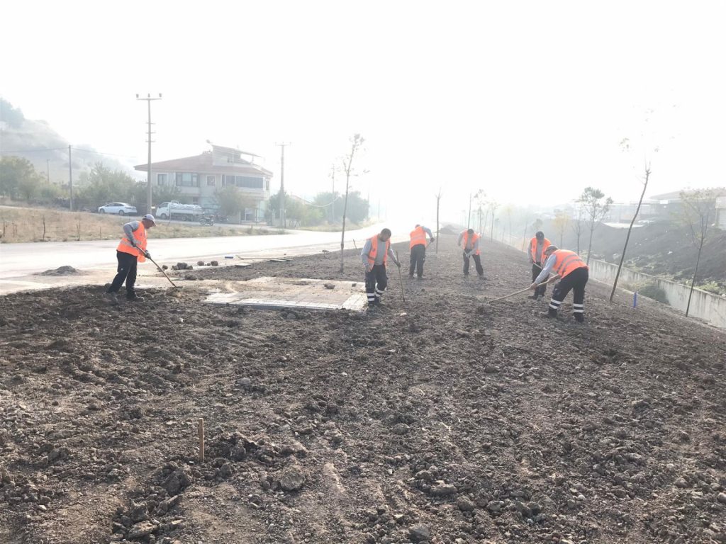 Büyükşehir yeşil alanları düzenliyor