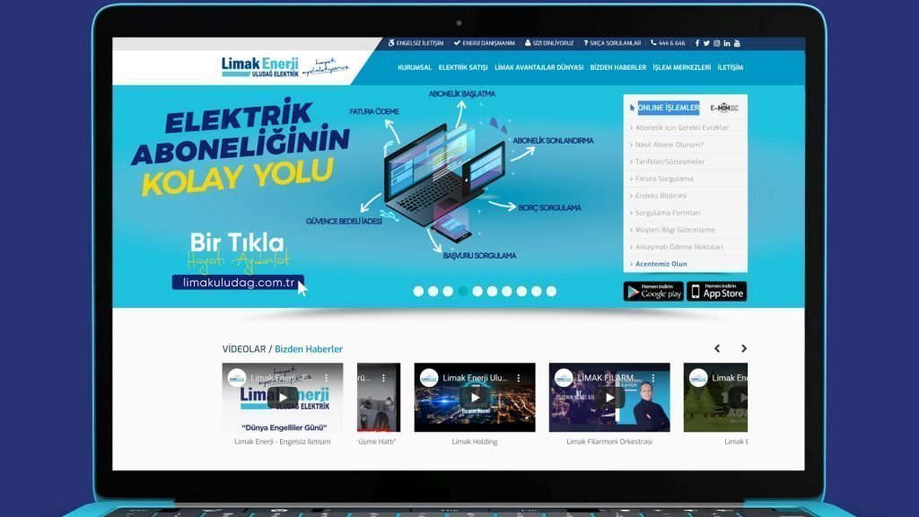 LİMAK ENERJİ MÜŞTERİLERİ, TÜM İŞLEMLERİNİ ONLINE OLARAK YAPABİLİYOR