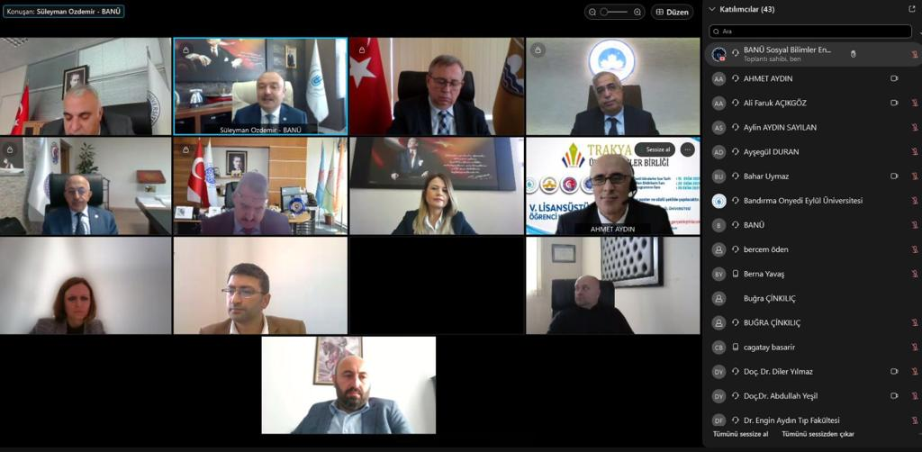 Trakya Üniversiteler Birliği Tarafından Üniversitemiz Ev Sahipliğinde Düzenlenen V. Lisansüstü Öğrenci Kongresi Başarıyla Gerçekleştirildi