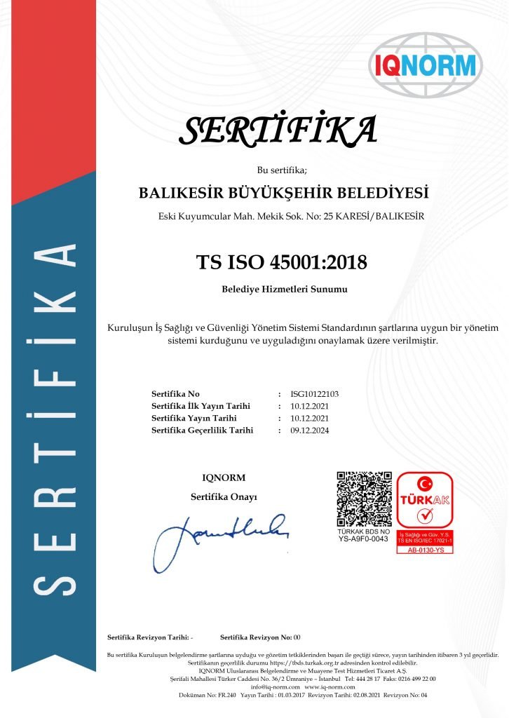 Büyükşehir’in çalışmaları uluslararası standartlarda