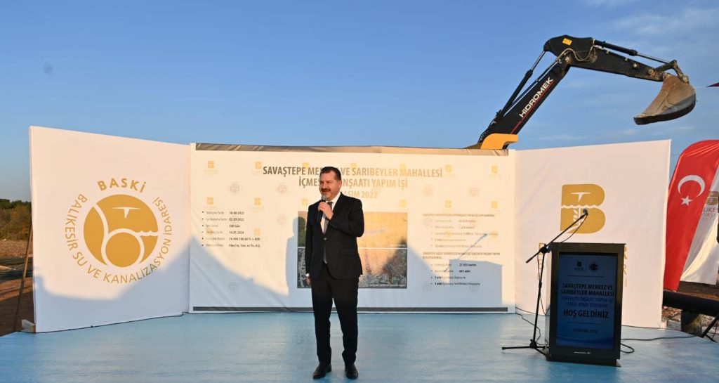 BÜYÜKŞEHİR’DEN SAVAŞTEPE’YE 75 MİLYONLUK SU YATIRIMI