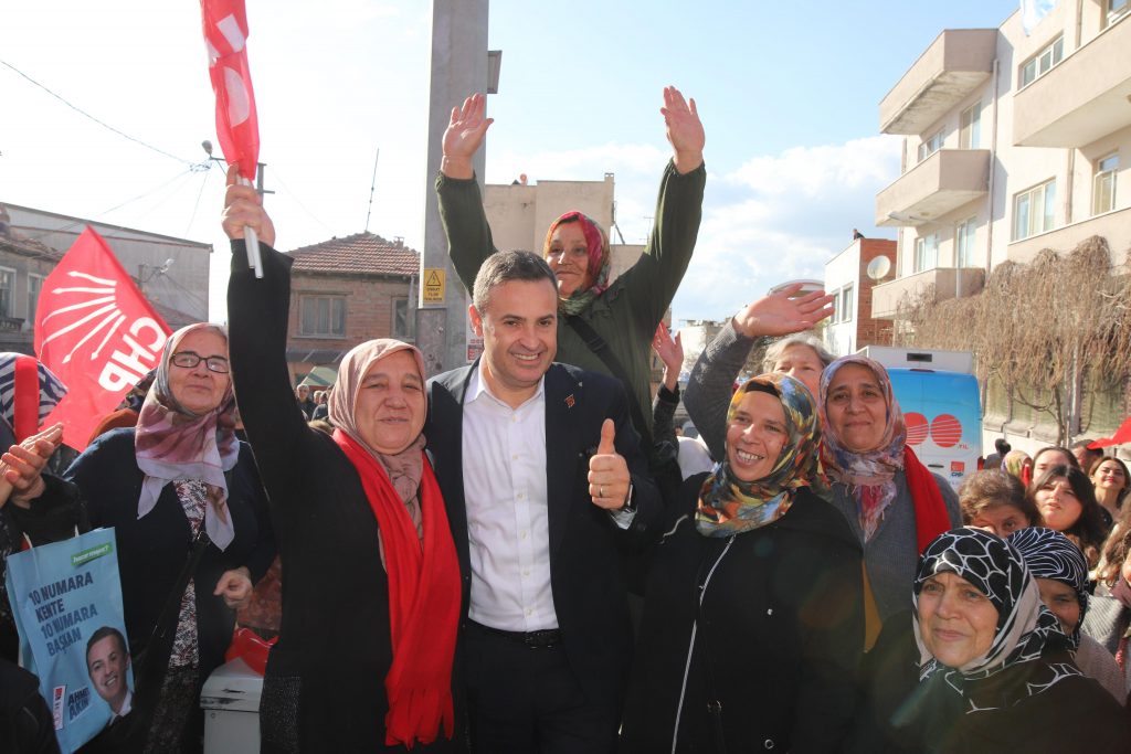 SAVAŞTEPE’DE AHMET AKIN’A BÜYÜK İLGİ