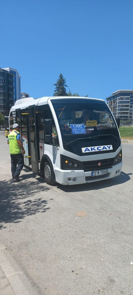 Balıkesir Büyükşehir Belediyesi’nden toplu taşımaya denetim