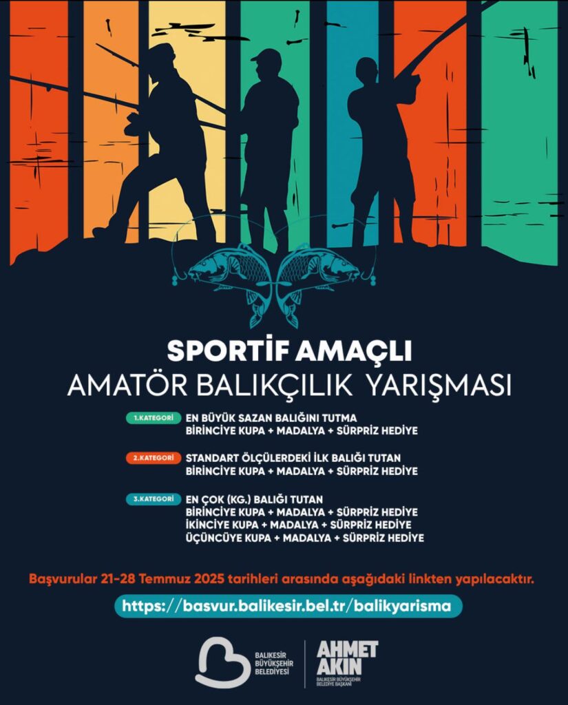 Sportif Amaçlı Amatör Balıkçılık Yarışması başlıyor