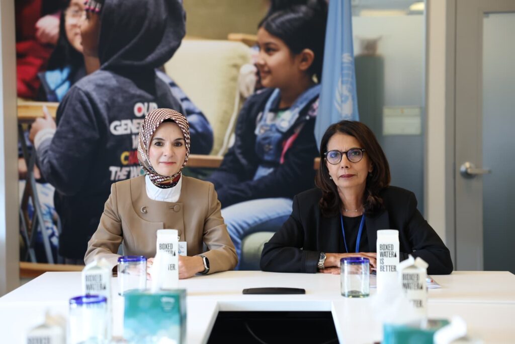 Bakan Göktaş, BM Genel Sekreteri Çocuklara Yönelik Şiddet Özel Temsilcisi M’jid ile  bir araya geldi