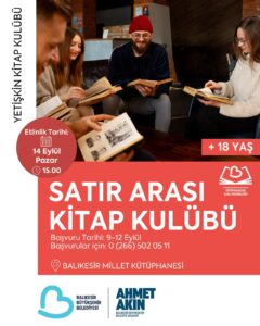 “Satır Arası Kitap Kulübü” kitap tutkunlarını buluşturuyor