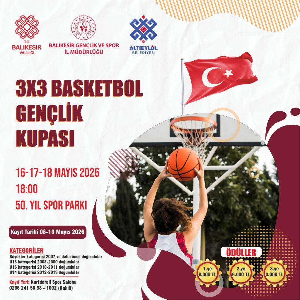 3×3 Basketbol Gençlik Kupası Heyecanı Başlıyor!